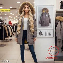Куртка зимняя с капюшоном