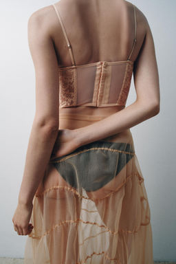 GATHERED ORGANZA SKIRT - Zara фото 2
