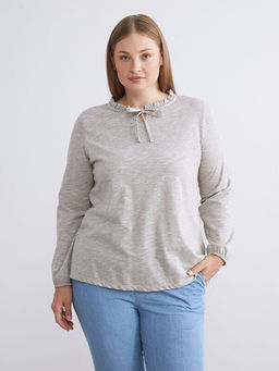 F?rf?rl? Ba?lamal? Yaka Bluz