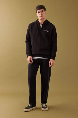 Yazl?k Kanvas Pantolon Straight Fit Normal Kal?p Normal Bel Boru Paca Basic Duz Cepli - Defacto фото 6