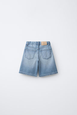 BERMUDA DENIM LARGA STRASS / Azul - Zara фото 4