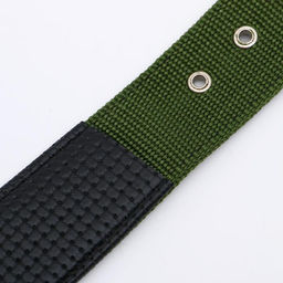 Ошейник Комфорт комбинированный, 60 х 4 см, ОШ 44-55 см, темно-зелёный - Пижон фото 5