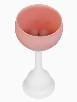 Прорезыватель для зубов с погремушкой 3 в 1 «Зайка», пищевой силикон, розовый