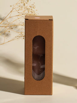 Свеча интерьерная "Греция" нежно-персиковая 6х6х18 см