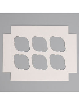 Цена за 5 шт. Коробка для капкейков, кондитерская упаковка с окном, 6 ячеек, «Любимый», 25 х 17 х 10 см