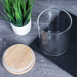 Банка для сыпучих бамбуковая крышка d-85/100 мм 500 мл /GT-35-121/уп120/ - Галеонтрейд фото 8