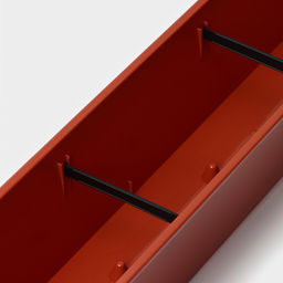 Ящик балконный для цветов, 18 л, 100×15×17 см, пластиковый, цвет терракот