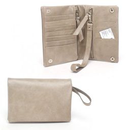 Портмоне женское Croco-ПР-801 натуральная кожа 2 отд, 12 карм, рем-петля, серый крек (240) 234527