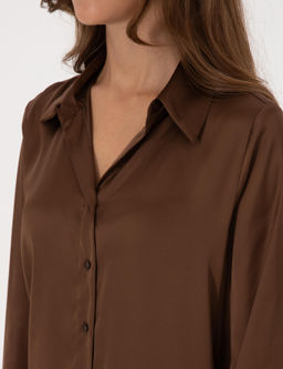 Kahverengi Regular Fit Uzun Kollu G_mlek - Pierre cardin фото 6