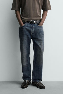 JEANS STRAIGHT ANKLE FIT / ?ndigo - Zara фото 11