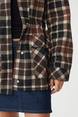 Chaqueta de sarga con cuello revestido - H&m фото 4