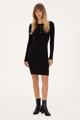 Kad_n Siyah Triko Elbise - U.s. polo assn фото 3