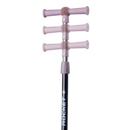 Самокат трёхколёсный ROCKET колёса световые PU, цвет коричневый