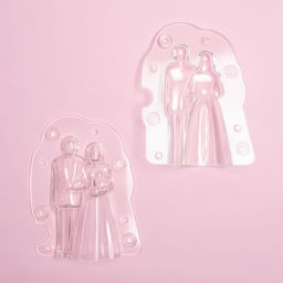 Молд для заливки шоколада KONFINETTA Молодожёны, пластик, 13.5?9.5?4.6 см, прозрачный