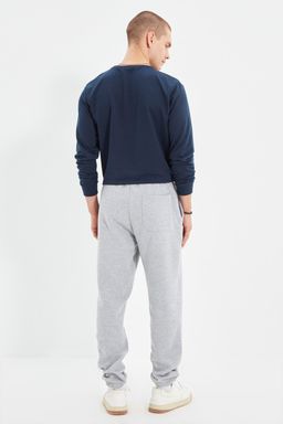 Gri Un?sex Regular/Normal Kesim Pacas? Lastikli Ici Polar/S?cak Tutan Esofman Alt? TMNAW22EA0346