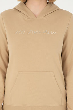 Женская толстовка песочного цвета - U.s. polo assn фото 6