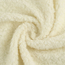 Лоскут мех Барашек, 50 50 см, 500 г/м, цвет молочный №1 - Арт узор фото 4