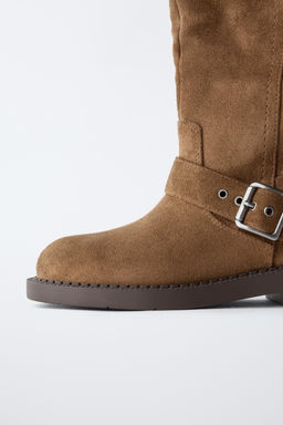 BUCKLED KNEE-HIGH BOOTS - Zara фото 13