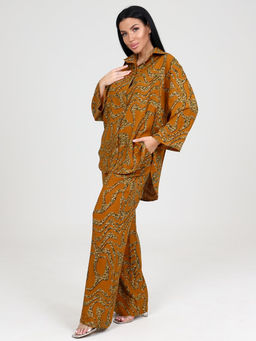 077 ЖЕНСКИЙ КОСТЮМ (брюки) (Горчичный) - А-дина фото 4