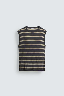 CAMISETA TANK JACQUARD RAYAS / rayas