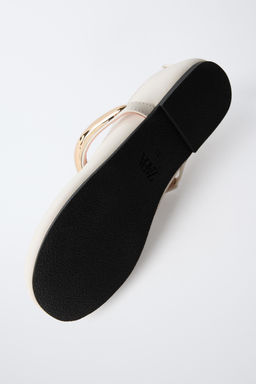 BALLERINA SHOES WITH METAL STRAP - Zara фото 7