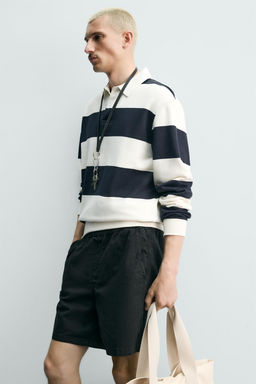 BERMUDA TWILL RELAXED FIT / Negro