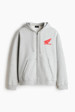 Chaqueta sudadera con capucha y motivo Loose Fit