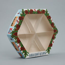 Цена за 5 шт. Коробка складная «Новогодний подарок», 20×23×4 см