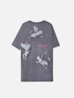 Туника домашняя женская серая с обработкой эйсид - Mark formelle фото 7