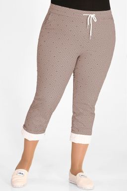 Брюки больших размеров летние женские - Almond фото 5