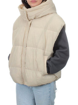24001 BEIGE Жилет утепленный женский (100 гр. холоффайбер) - Fashion фото 5