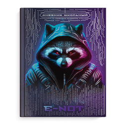 Дневник школьный арт. 66860 ЕНОТ / твёрдый переплёт, А5+, 48 л., тиснение цветной фольгой, глянцевая