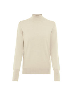 Свитер с воротником-стойкой, шампань - Heine фото 2