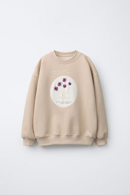 EMBROIDERED PATCH SWEATSHIRT