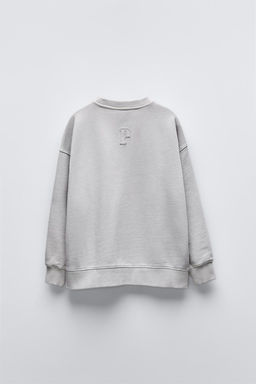 CRACKED EFFECT SLOGAN SWEATSHIRT - Zara фото 5