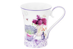 Кружка 400 мл 13*9*12 см Лаванда NEW BONE CHINA - Elan gallery фото 4
