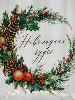 Кружка новогодняя стеклянная «Новогодних чудес», 650 мл