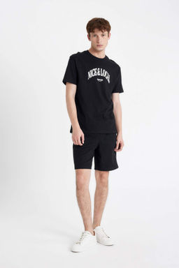 Regular Fit Selanik Kumas Cepli Bermuda Sort - Defacto фото 5