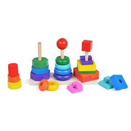 Пирамидка Цвета и фигуры - Щепочка фото 2