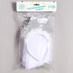 Карнавальный набор «Маленькая снежинка» (ободок + юбка)