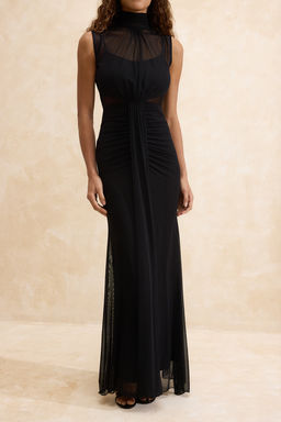 Siyah Orme Tul Astarl? Maxi Abiye & Mezuniyet Elbisesi TPRSS26AE00036 - Trendyolmilla фото 9