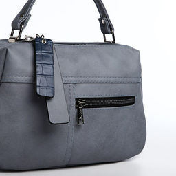 Сумка-саквояж на молнии, цвет серый - Simaland фото 6