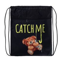 Мешок для обуви «Медведь» (с карманом) 42×34 см