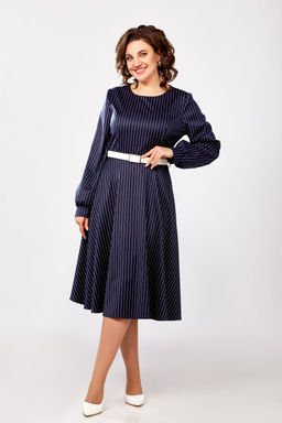 Платье Swallow 810 темно-синий+белая полоска