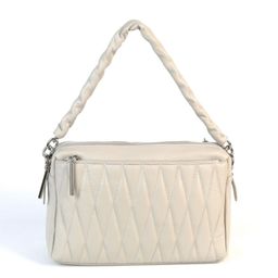 Женская кожаная сумка 2208 Априкот Грей - Cidirro фото 2