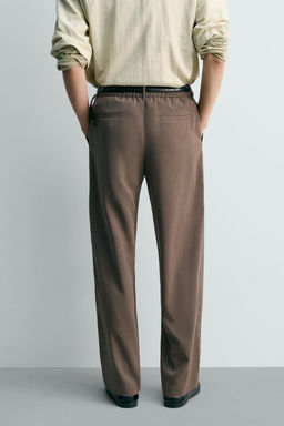 PANTAL?N FLUIDO RELAXED FIT / Gris claro - Zara фото 3