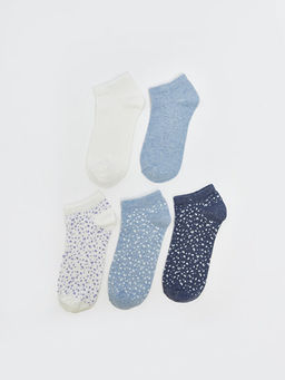 Desenli Kad?n Patik ?orap 5li