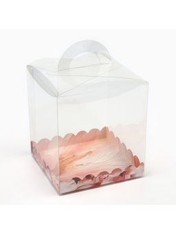 Цена за 5 шт. Коробка кондитерская, сундук, упаковка, «Цветов сияние», 16×16×18 см