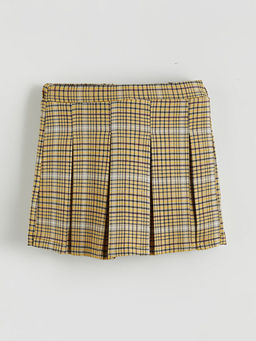 Beli Ayarlanabilir Lastikli Ekose K?z ?ocuk Etek