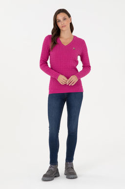 Женщина Fuchsia Basic Sweater Surprise Discount в корзине - U.s. polo assn фото 11
